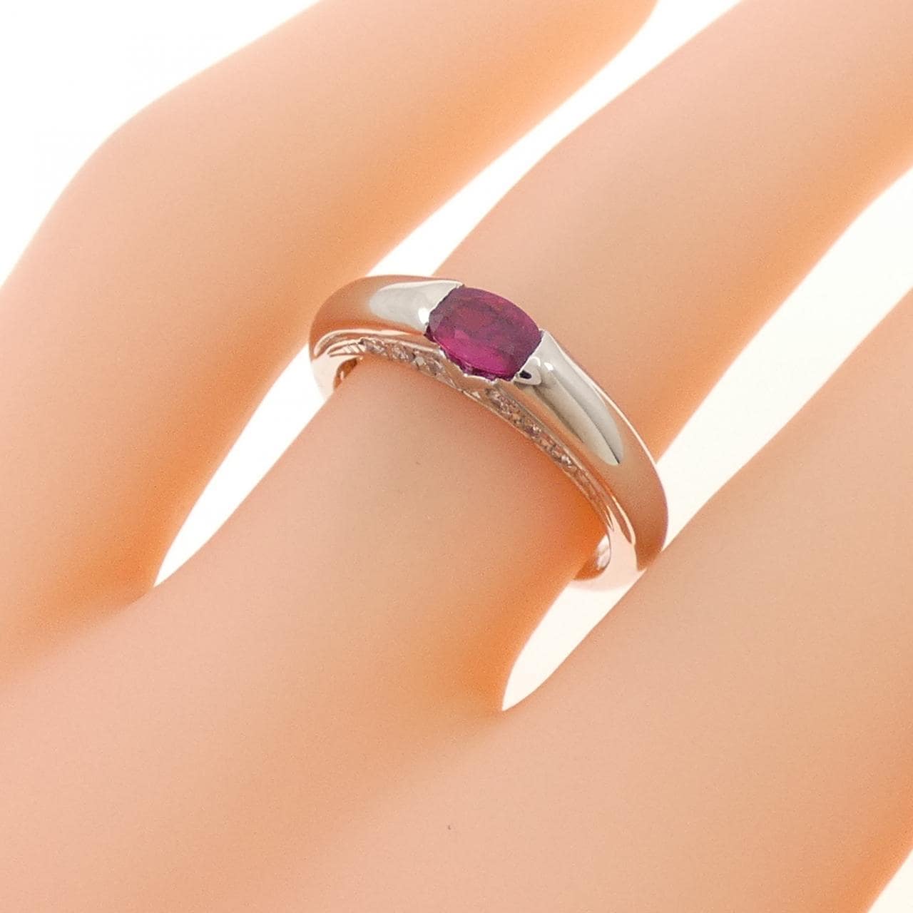 PT900 ルビー リング 0.32CT