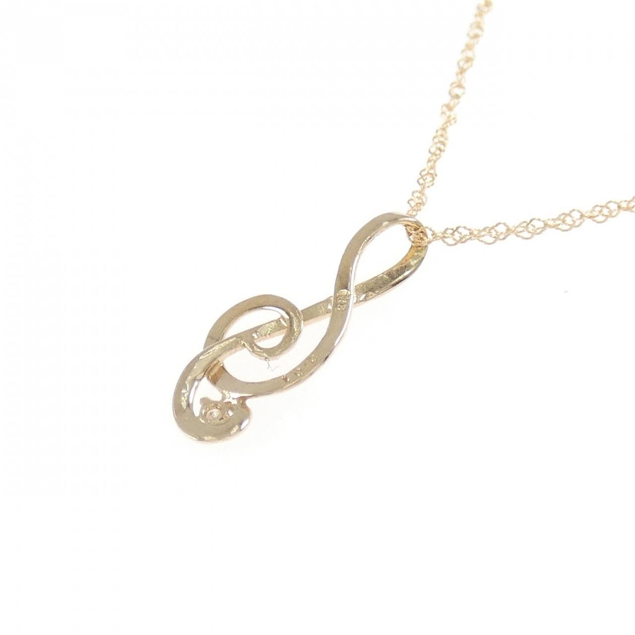 K18PG ダイヤモンド ネックレス 0.01CT