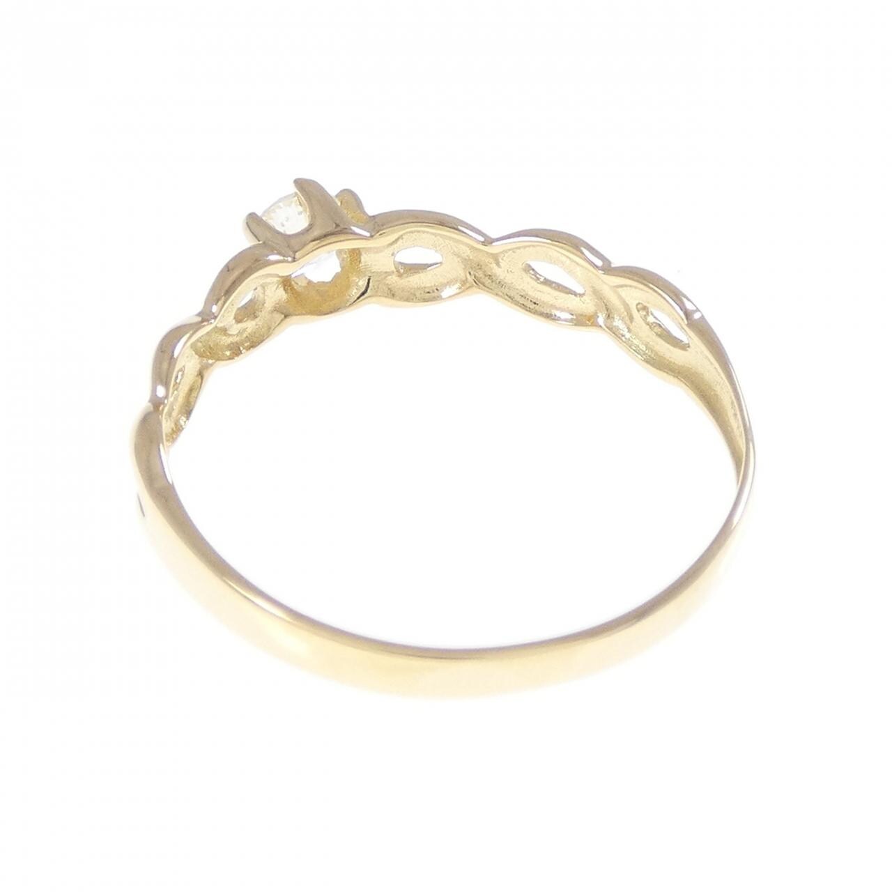 K18YG ダイヤモンド リング 0.17CT