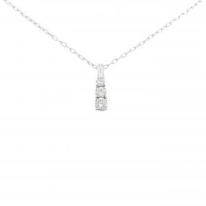 K18WG ダイヤモンド ネックレス 0.20CT