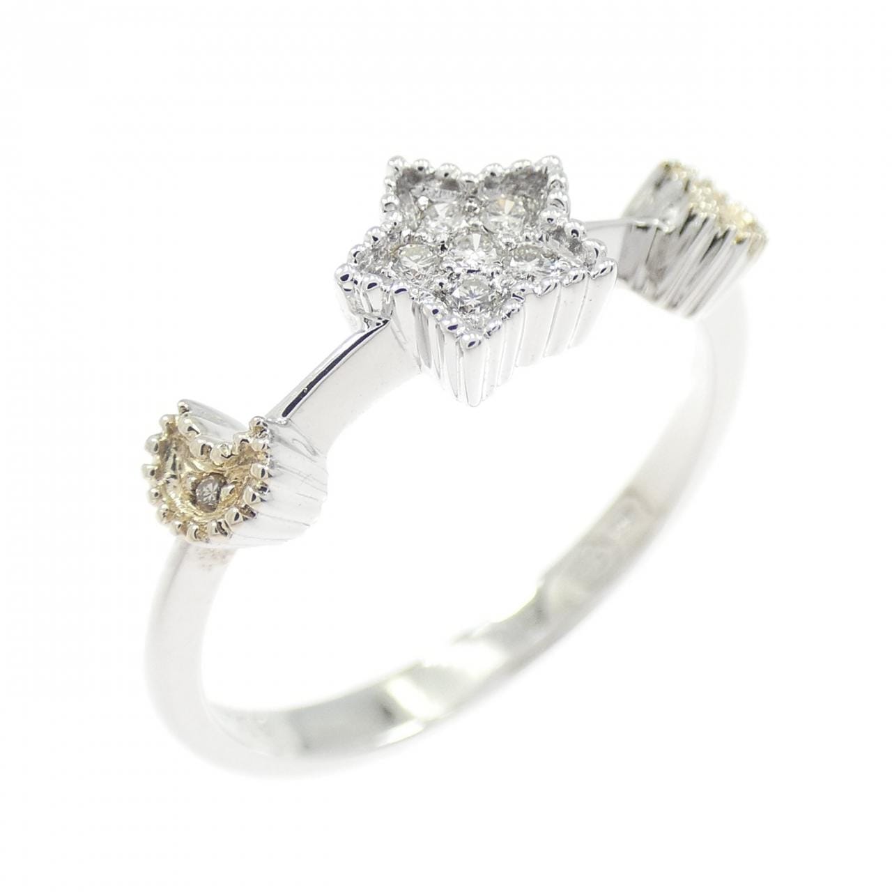 セイレーン　アズーロ スター×ムーン ダイヤモンド リング 0.06CT