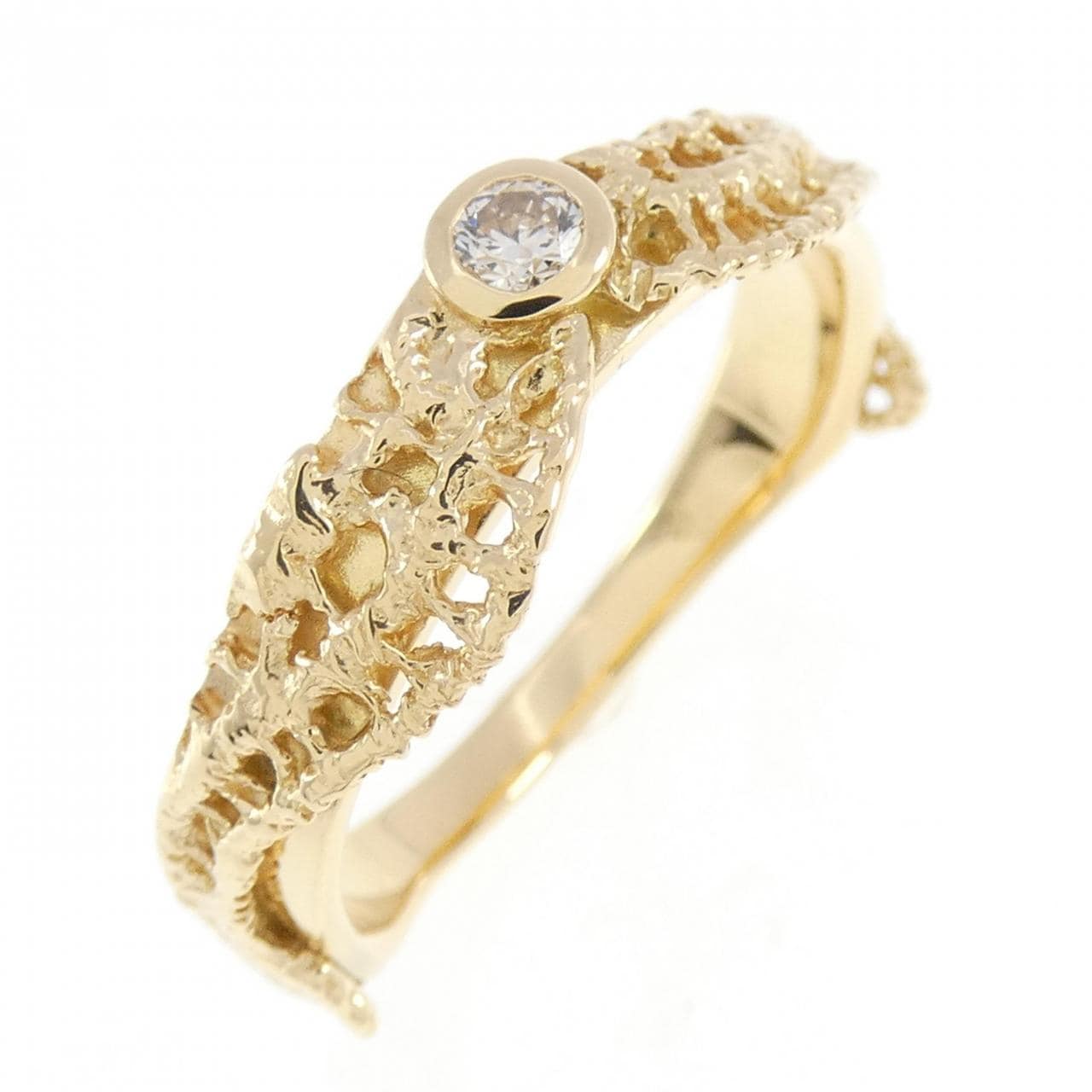 K18YG ダイヤモンド リング 0.08CT