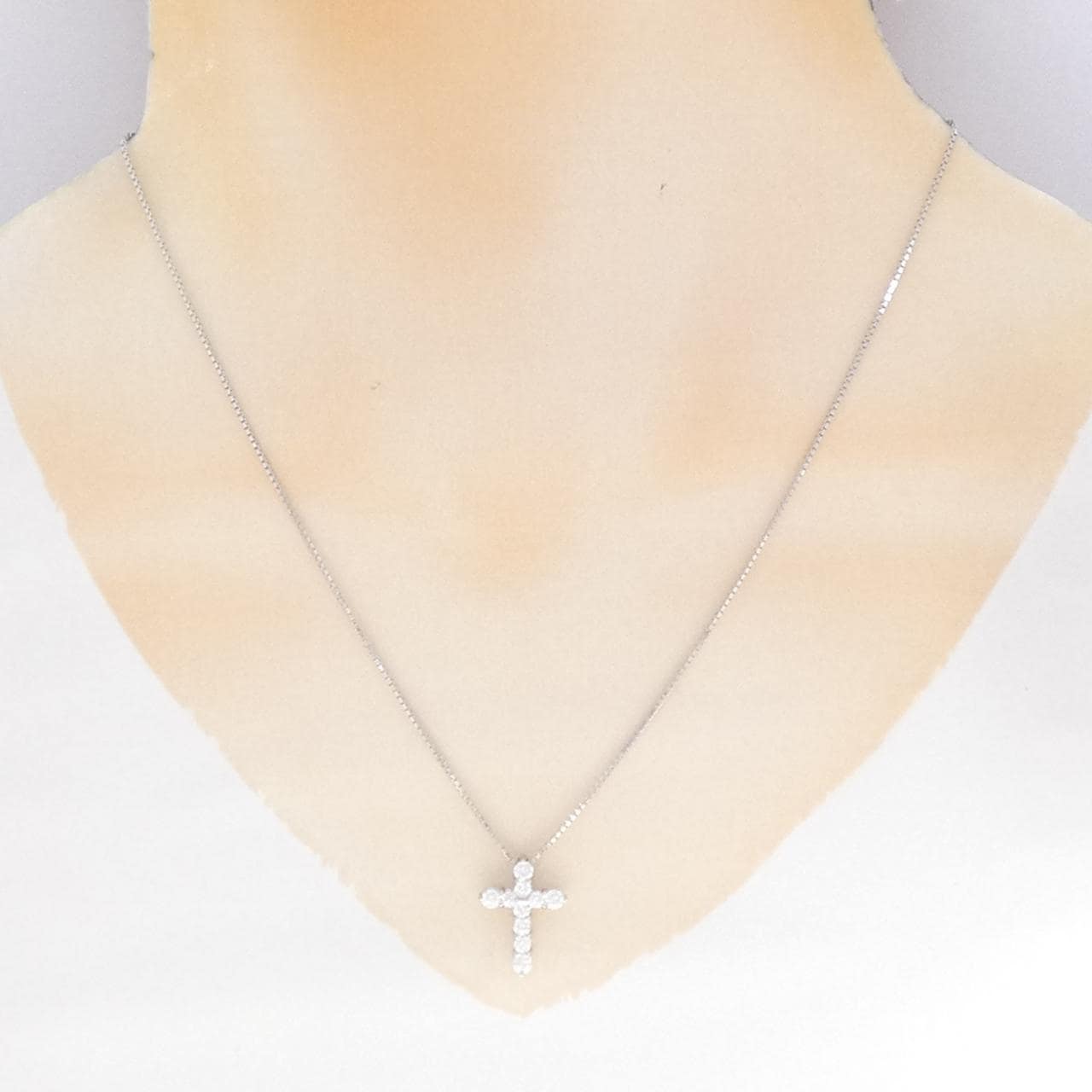 タサキ クロス ダイヤモンド ネックレス 0.48CT