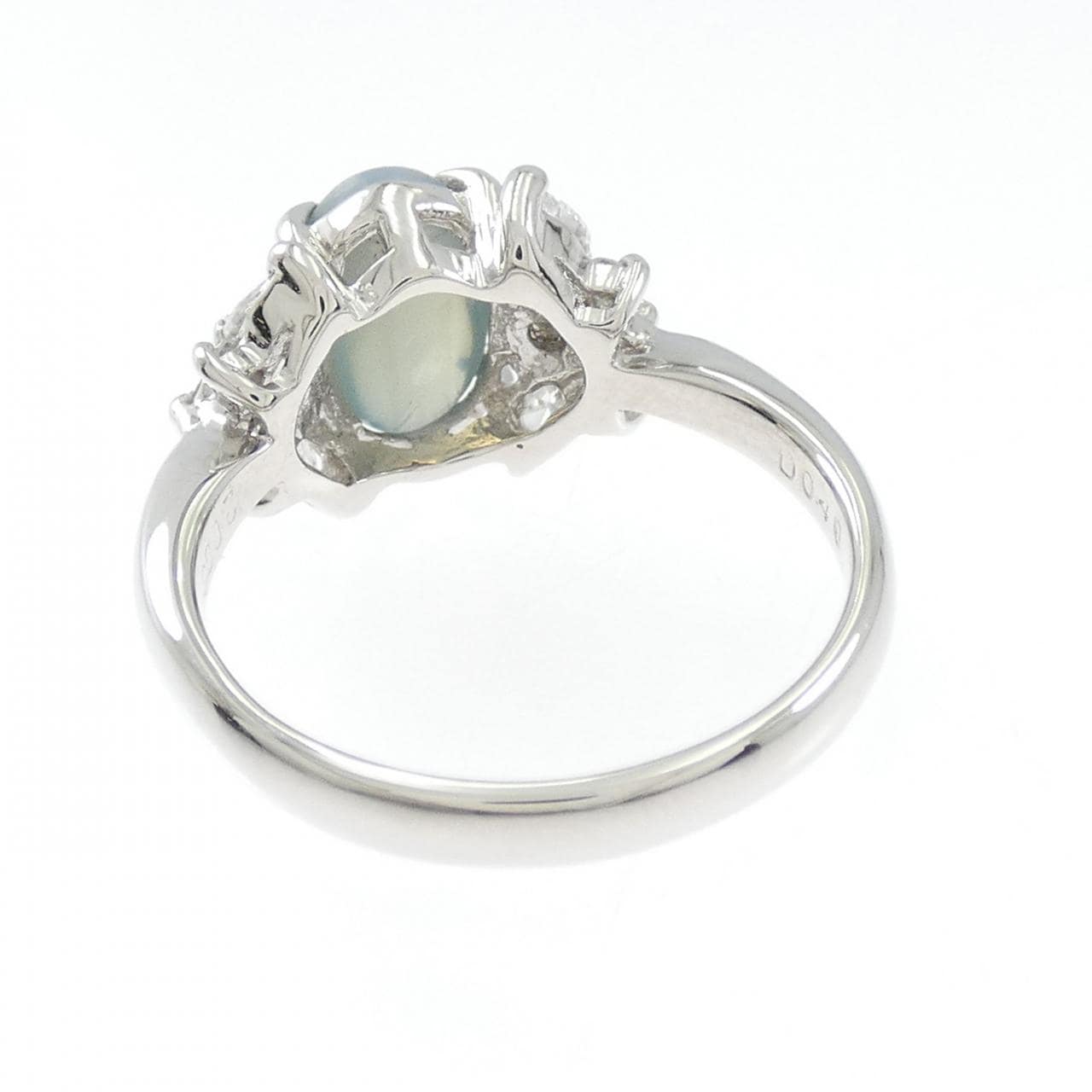 PT900 アレキサンドライトキャッツアイ リング 2.083CT