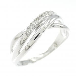 K14WG ダイヤモンド リング 0.10CT