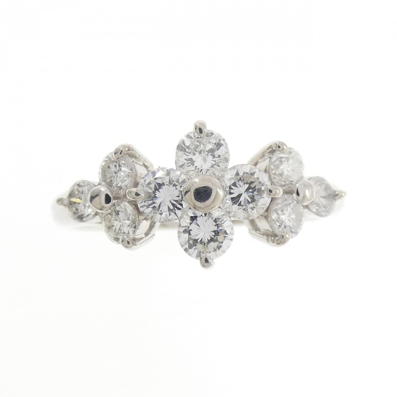 PT900 フラワー ダイヤモンド リング 1.02CT