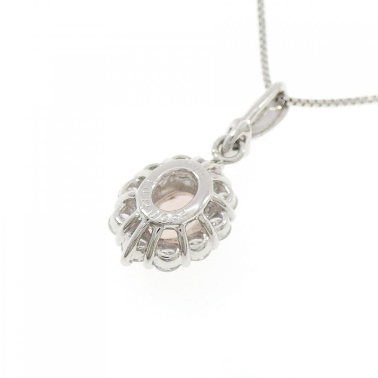 PT900/PT850 パパラチアサファイヤ ネックレス 1.032CT