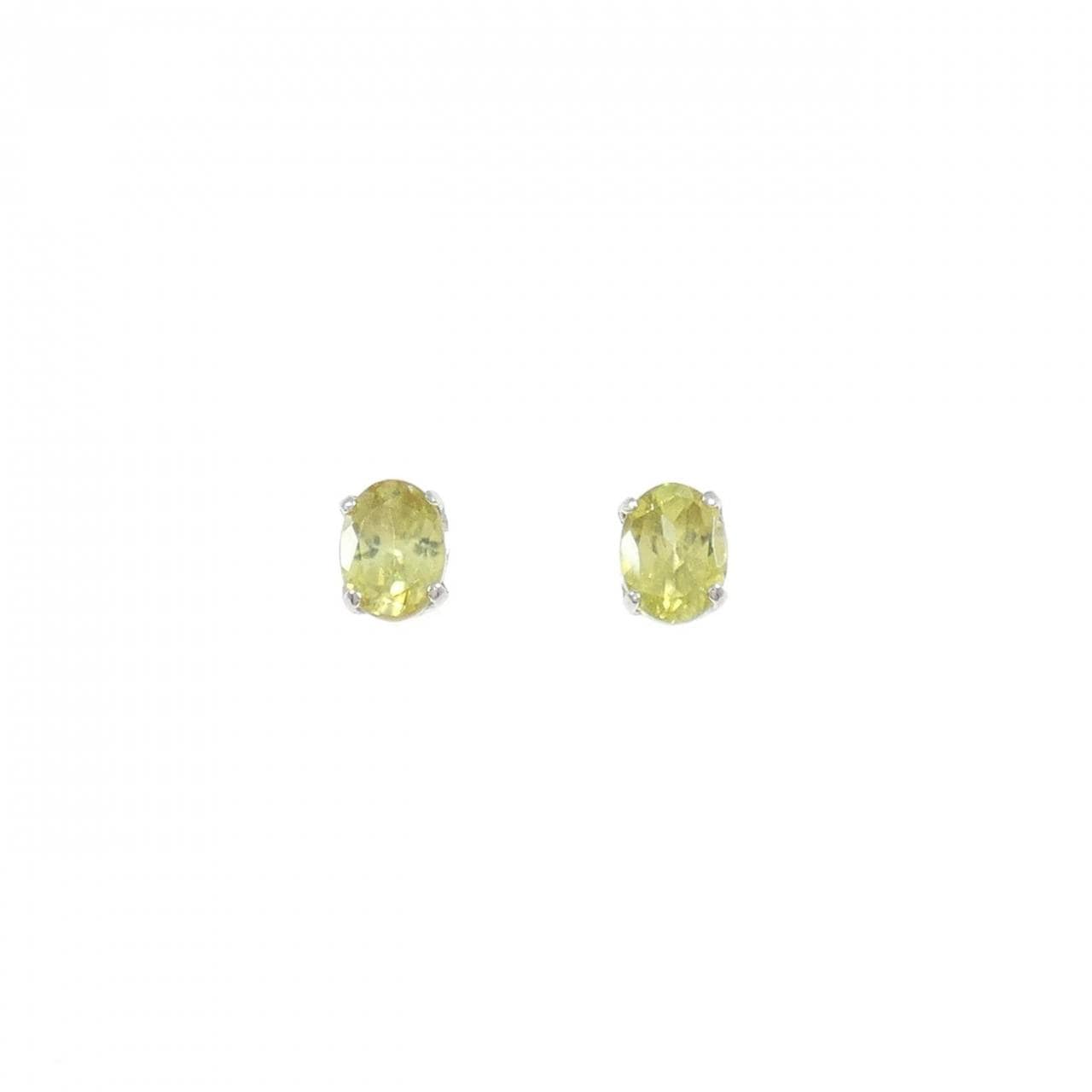 【新品】PT900 スフェーン ピアス 0.39CT