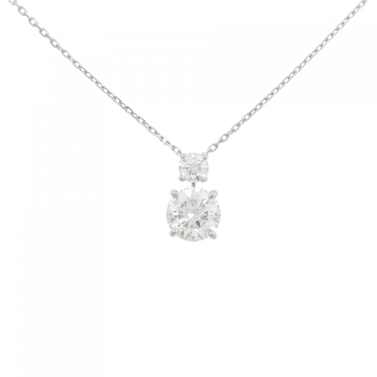 PT950/PT850 ダイヤモンド ネックレス 1.10CT D VVS1 3EXT