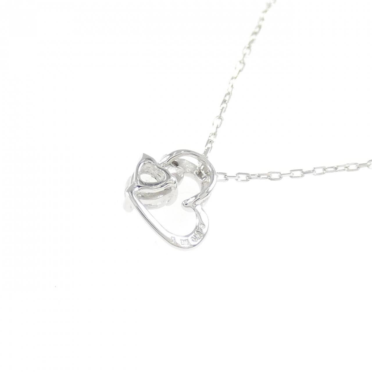 K10WG 心形月光石項鍊