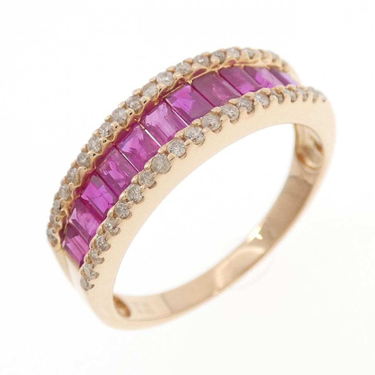 K18PG ルビー リング 1.00CT