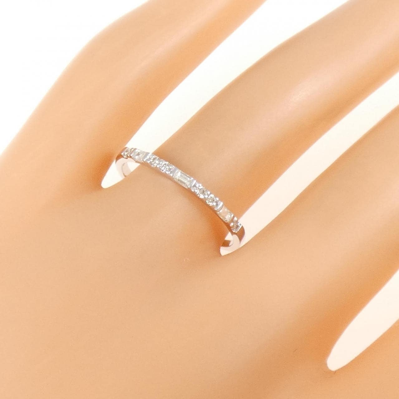 K18WG ダイヤモンド リング 0.10CT