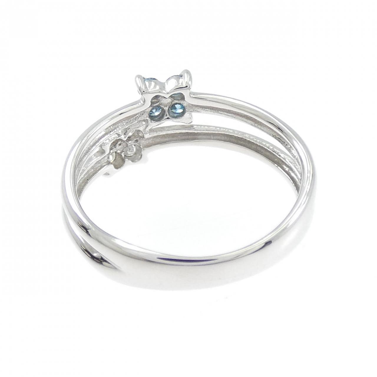 PT900 フラワー ダイヤモンド リング 0.20CT