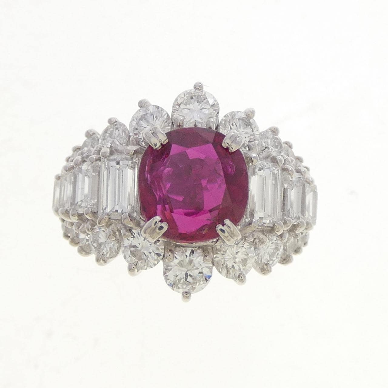 PT900 ルビー リング 2.46CT タイ産