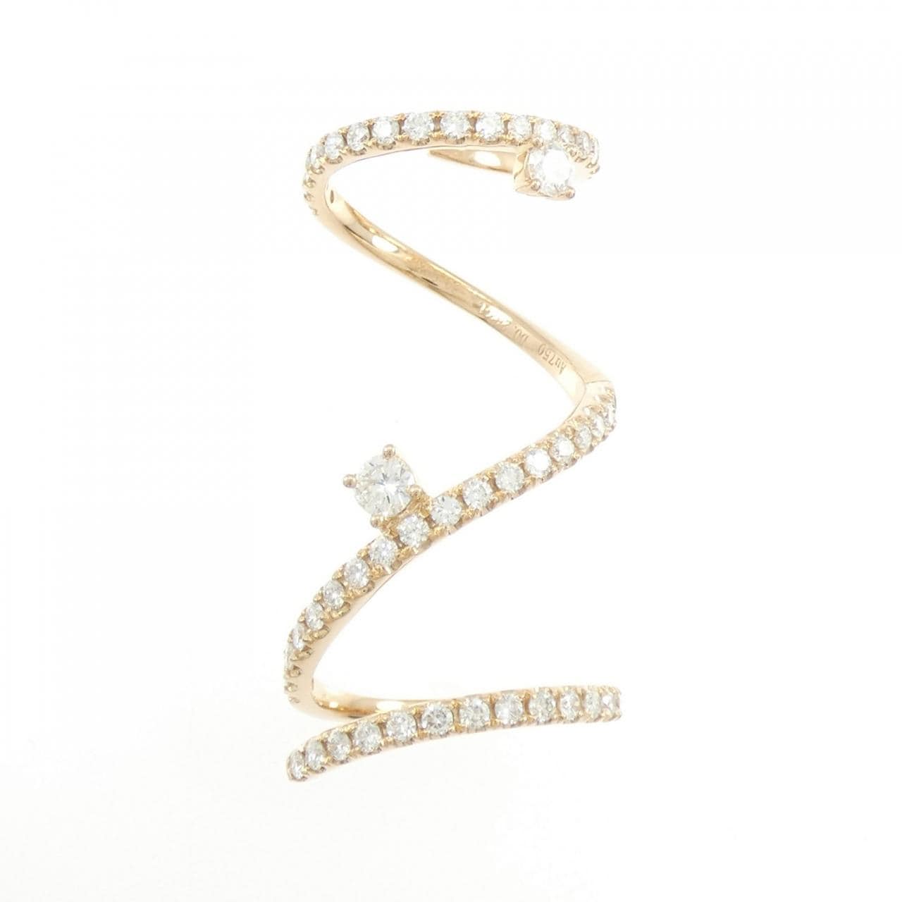 750PG ダイヤモンド リング 0.282CT