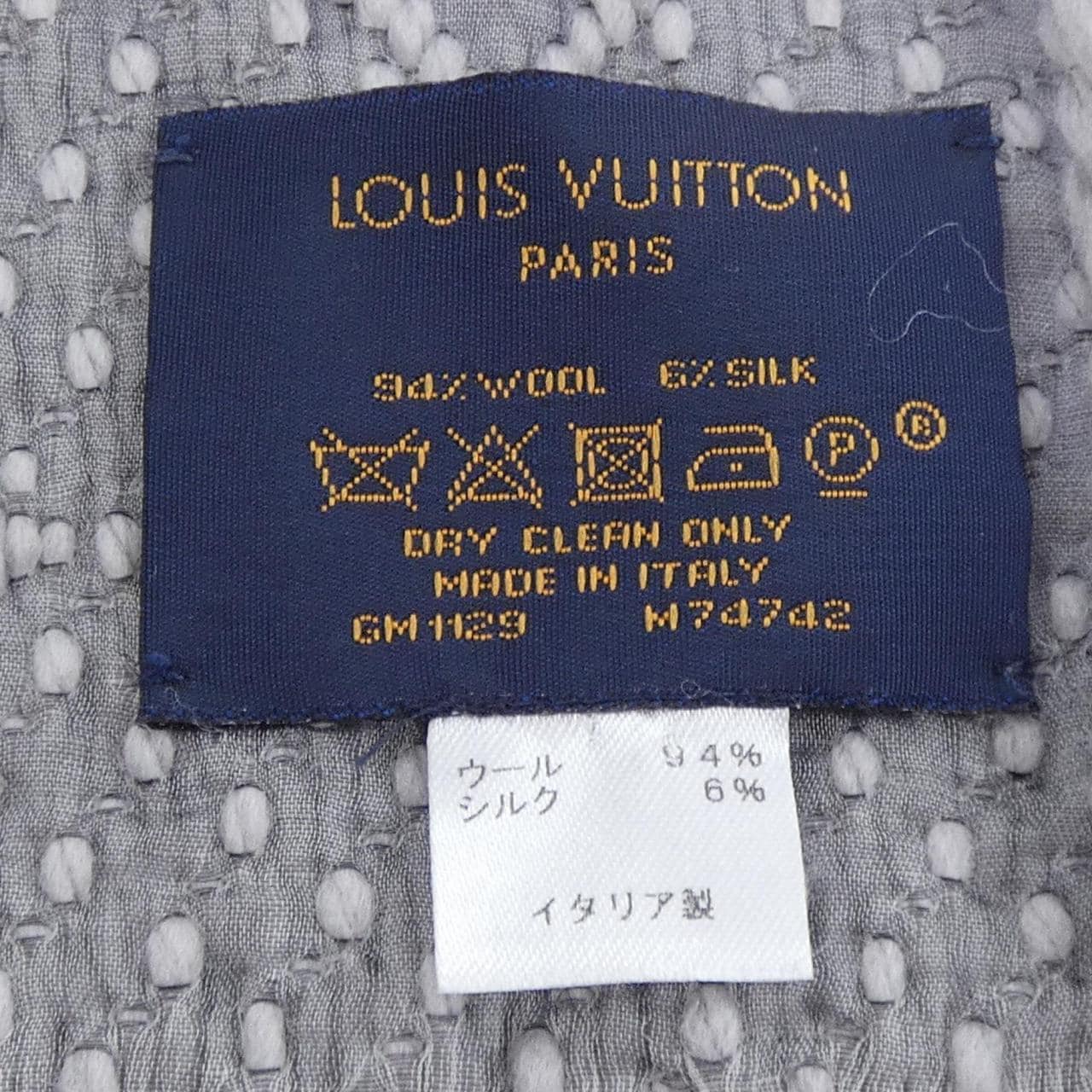 ルイヴィトン LOUIS VUITTON ロゴマニア M74742 MUFFLER