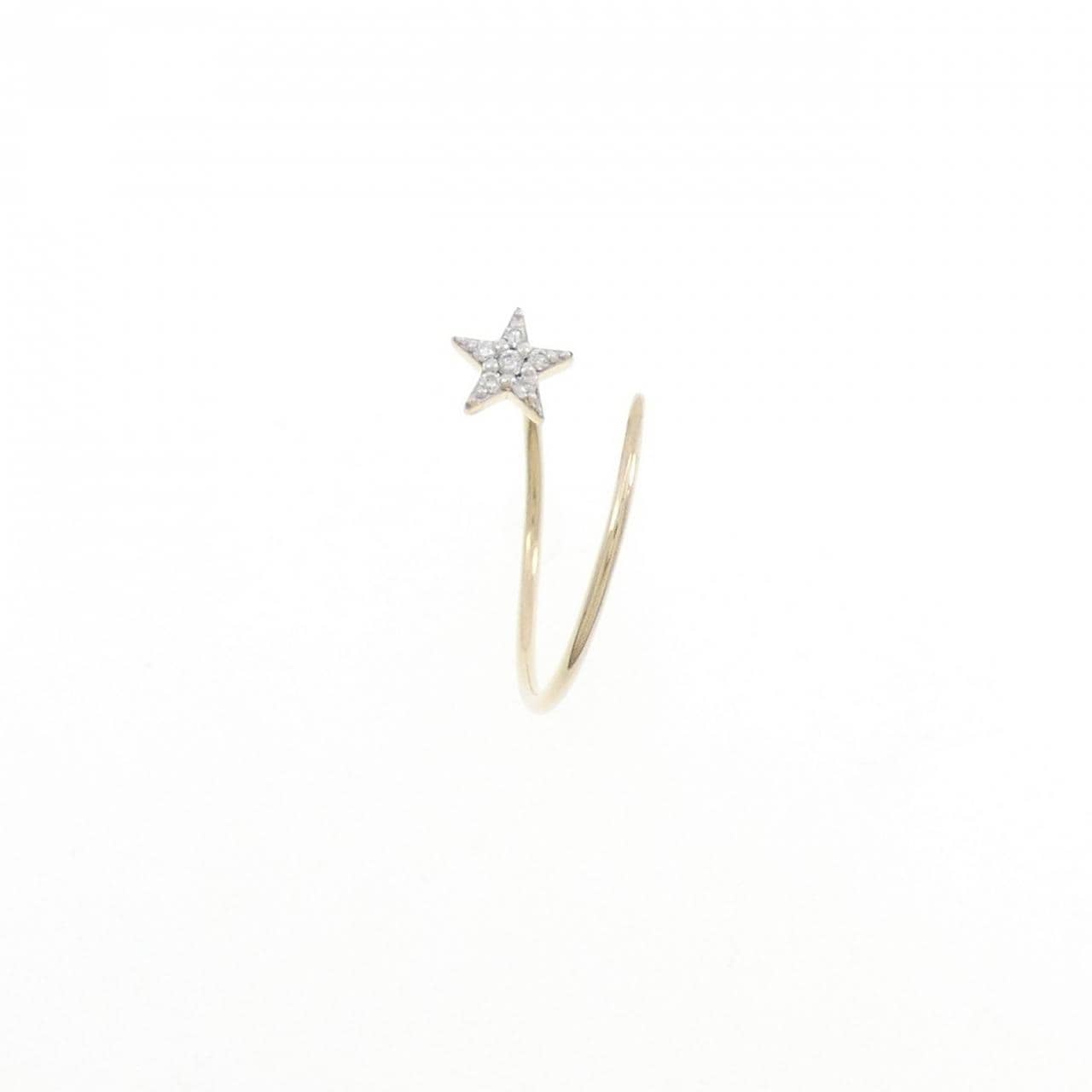 エテ スター ダイヤモンド ピアス 片耳