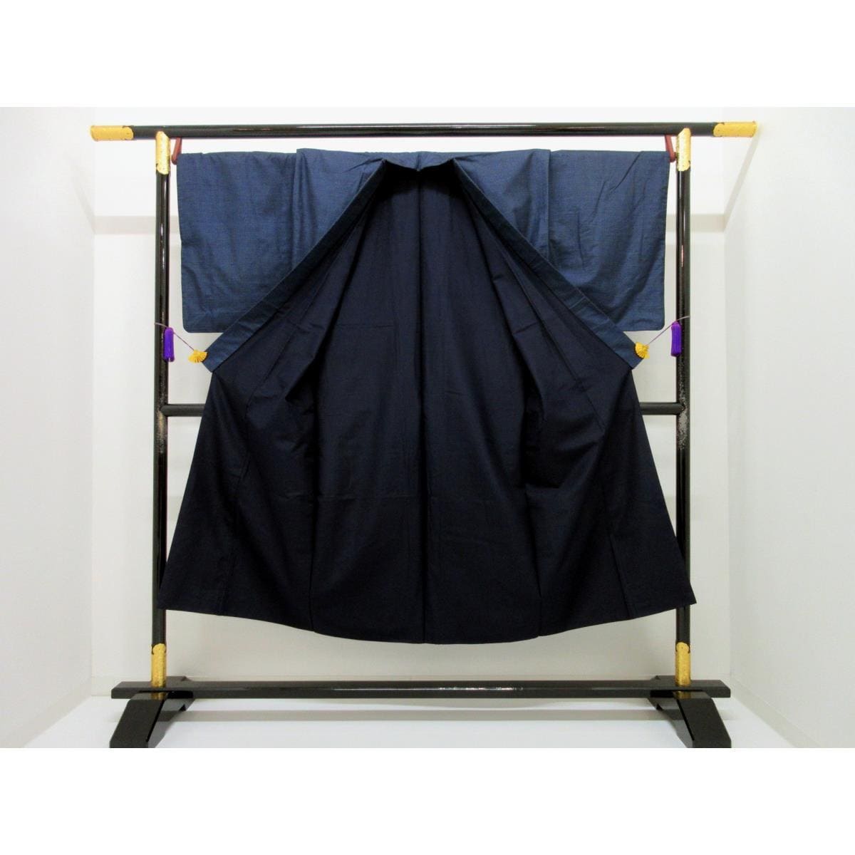 男物【大島紬】１００山　きもの・羽織　２点セット