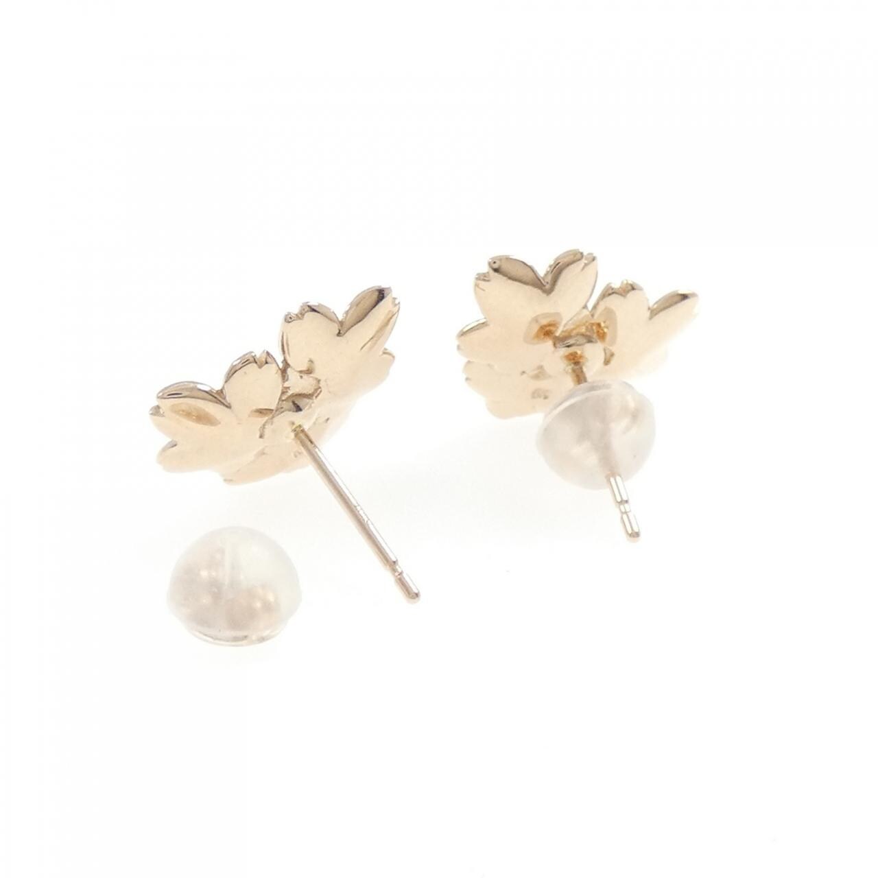 K18PG フラワー ピアス