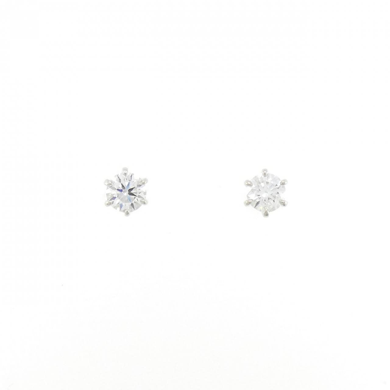 【リメイク】PT/ST ダイヤモンド ピアス 0.256CT 0.268CT D VS2-SI1 3EXT-EXT H&C