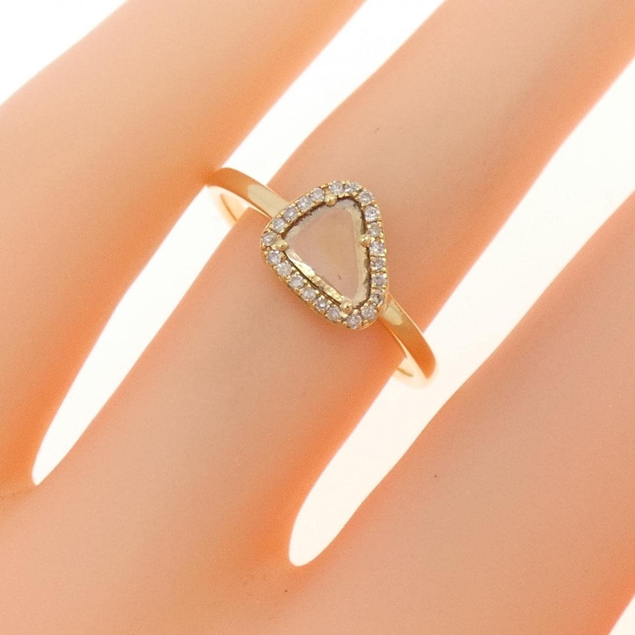 【新品】K18YG ダイヤモンド リング 0.16CT