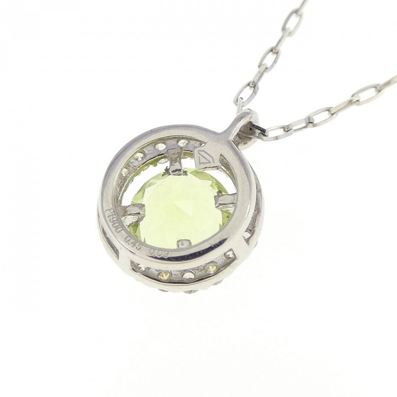 【新品】PT900 ペリドット ネックレス 0.45CT