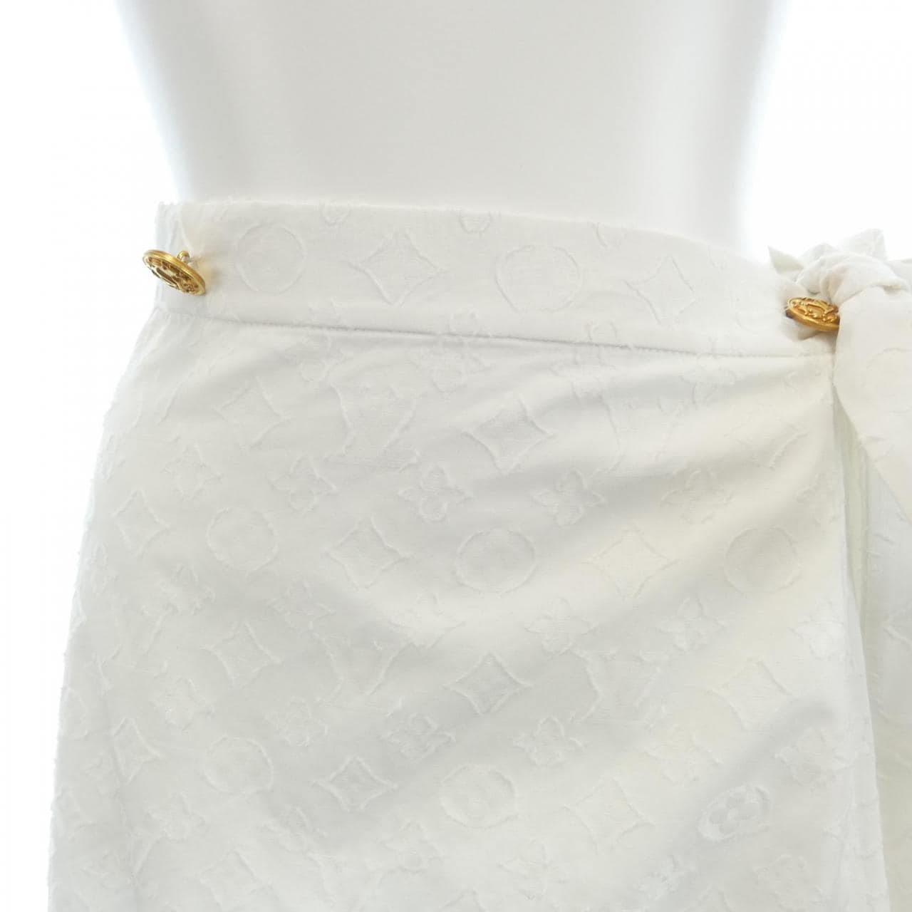 ルイヴィトン LOUIS VUITTON モノグラムレリーフフラウンスラップスカート FNSK18AQV スカート