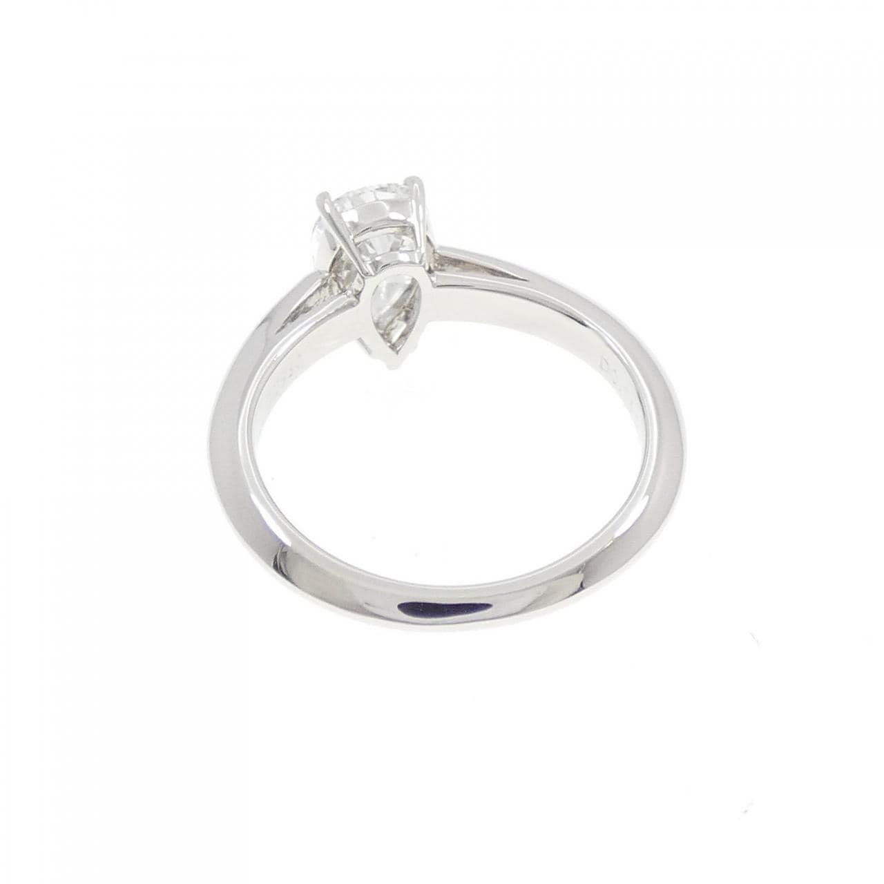 ティファニー ペアシェイプ エンゲージメントリング リング 0.76CT E IF