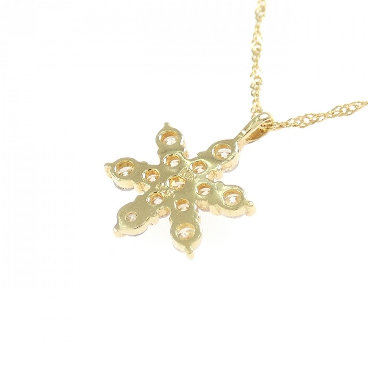 K18YG ダイヤモンド ネックレス 0.3CT