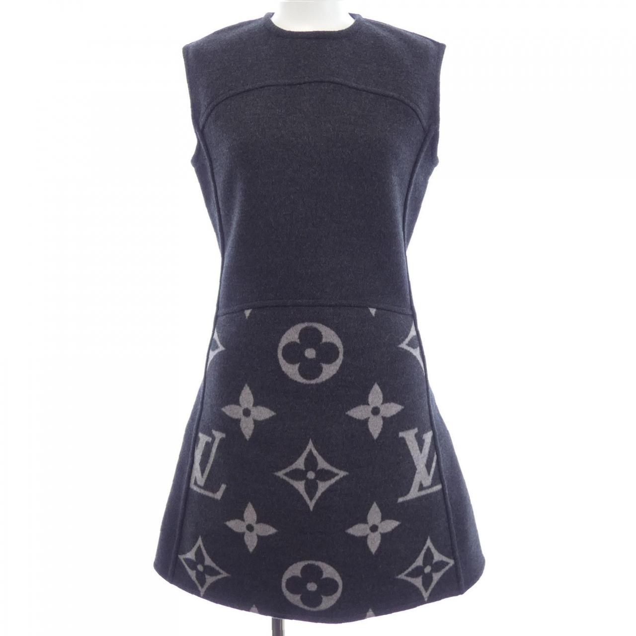 ルイヴィトン LOUIS VUITTON スリーブレスAラインドレスイン FJDR04TUV ワンピース