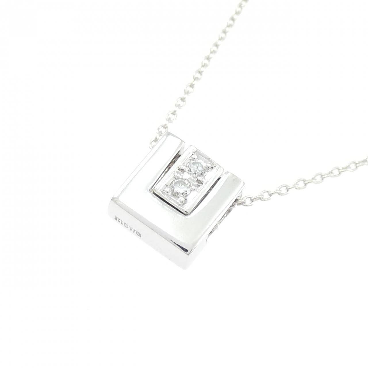 K18WG ダイヤモンド ネックレス 0.04CT