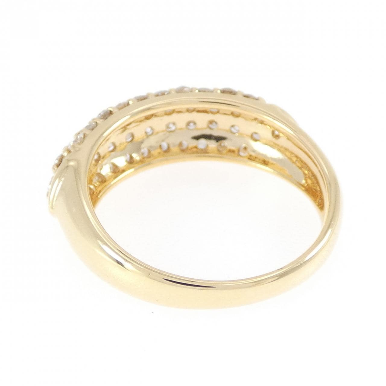 K18YG パヴェ ダイヤモンド リング 1.00CT