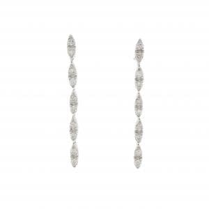 750WG ダイヤモンド ピアス