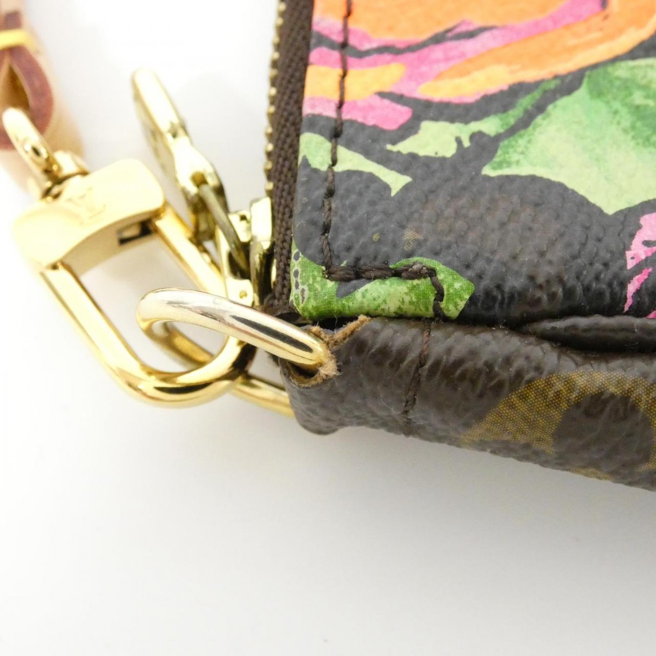 ルイヴィトン モノグラム ローズ(スティーブン スプラウス) ポシェット アクセソワール M48615 アクセサリーポーチ