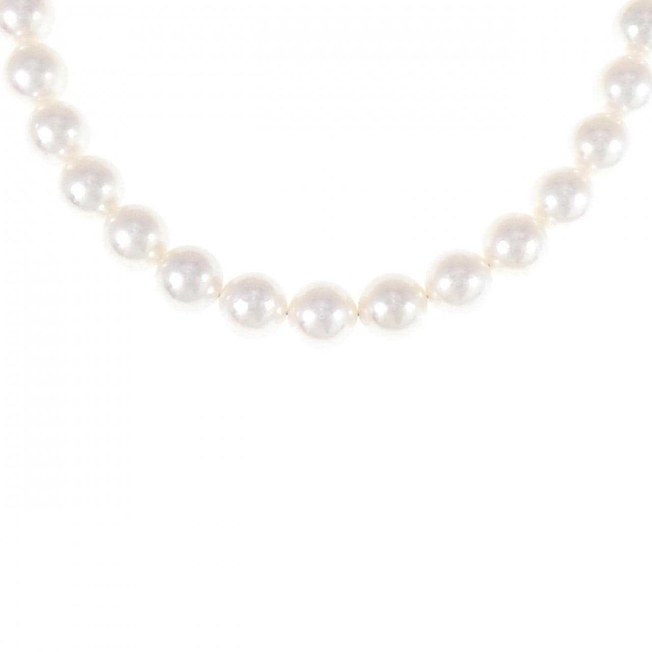 [BRAND NEW] Silver Clasp Akoya Pearl Necklace 7.5-8mm