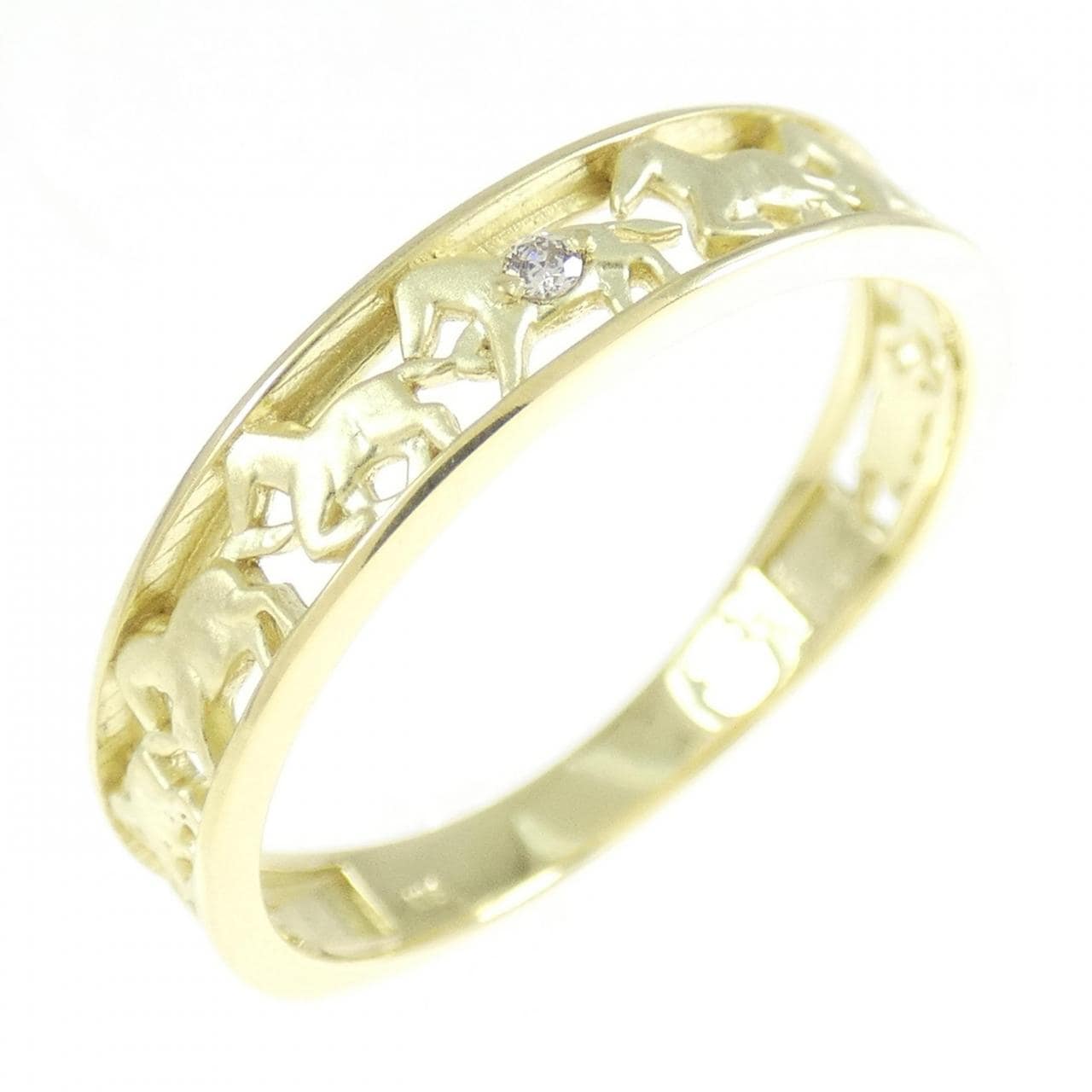 【新品】K18YG ダイヤモンド リング 0.01CT