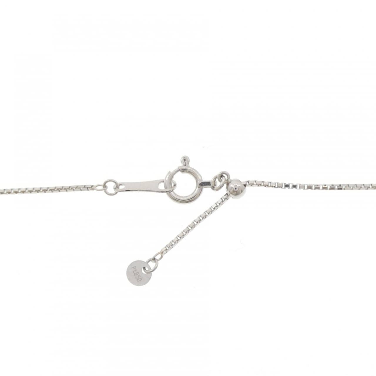 PT900/PT850 エメラルド ネックレス 0.30CT