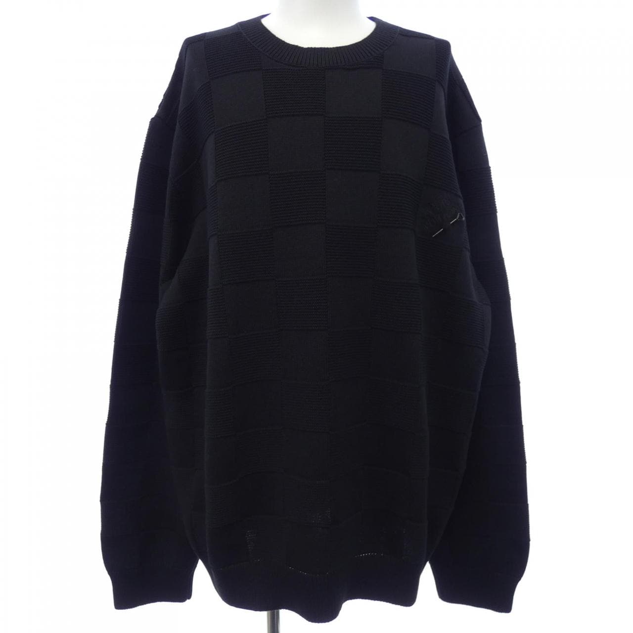 ルイヴィトン LOUIS VUITTON ダミエスティッチクルーネック HNN41WTBY ニット