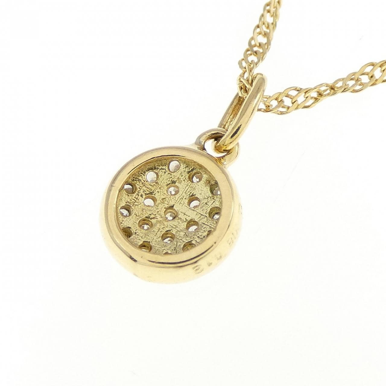 K18YG ダイヤモンド ネックレス 0.12CT