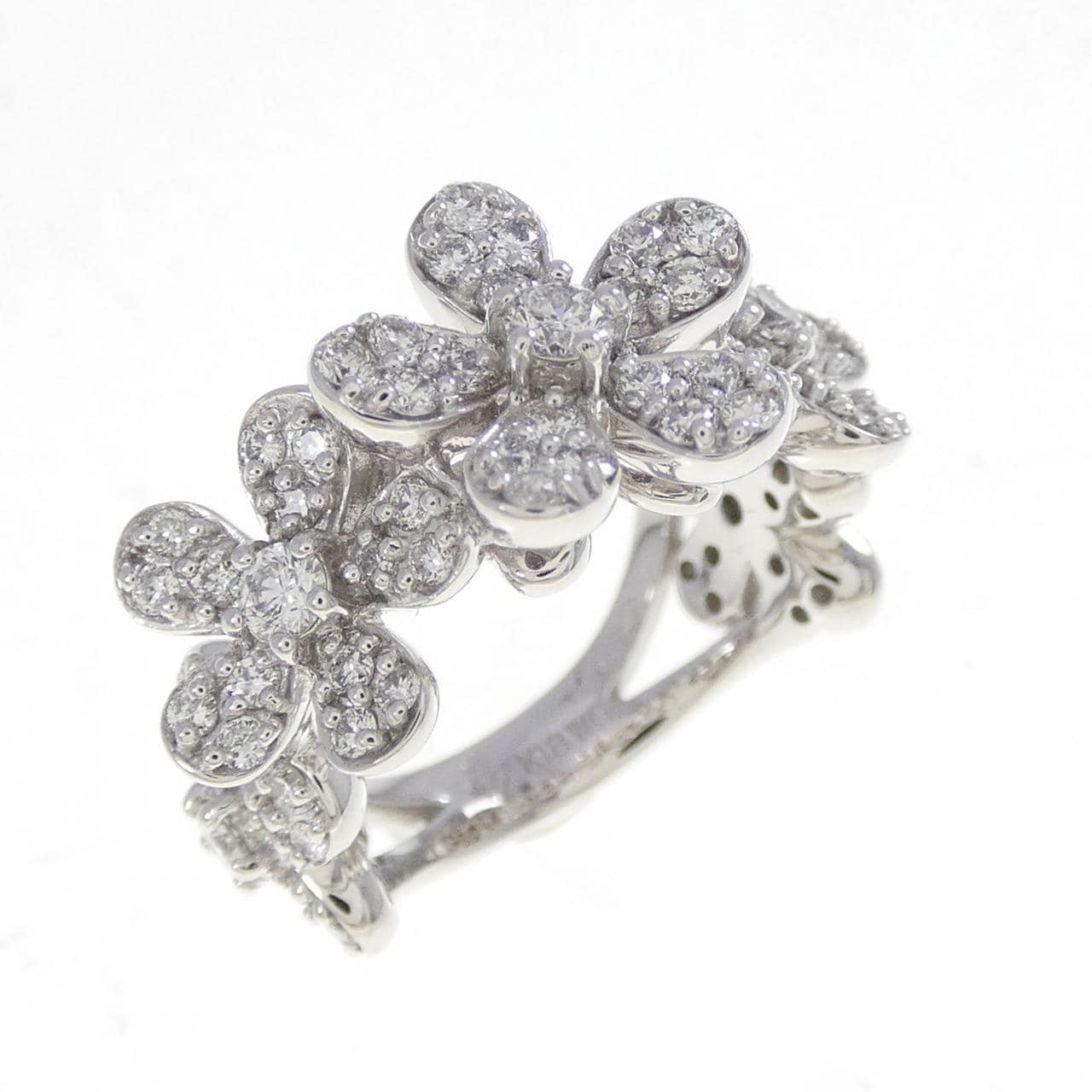 ポンテヴェキオ フラワー リング 0.77CT