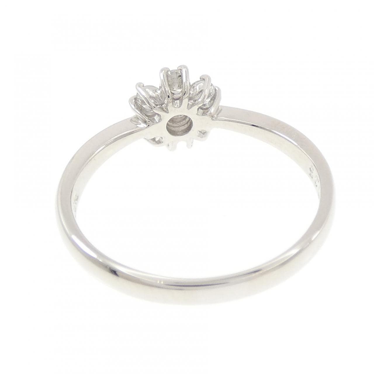 PT900 フラワー ダイヤモンド リング 0.35CT