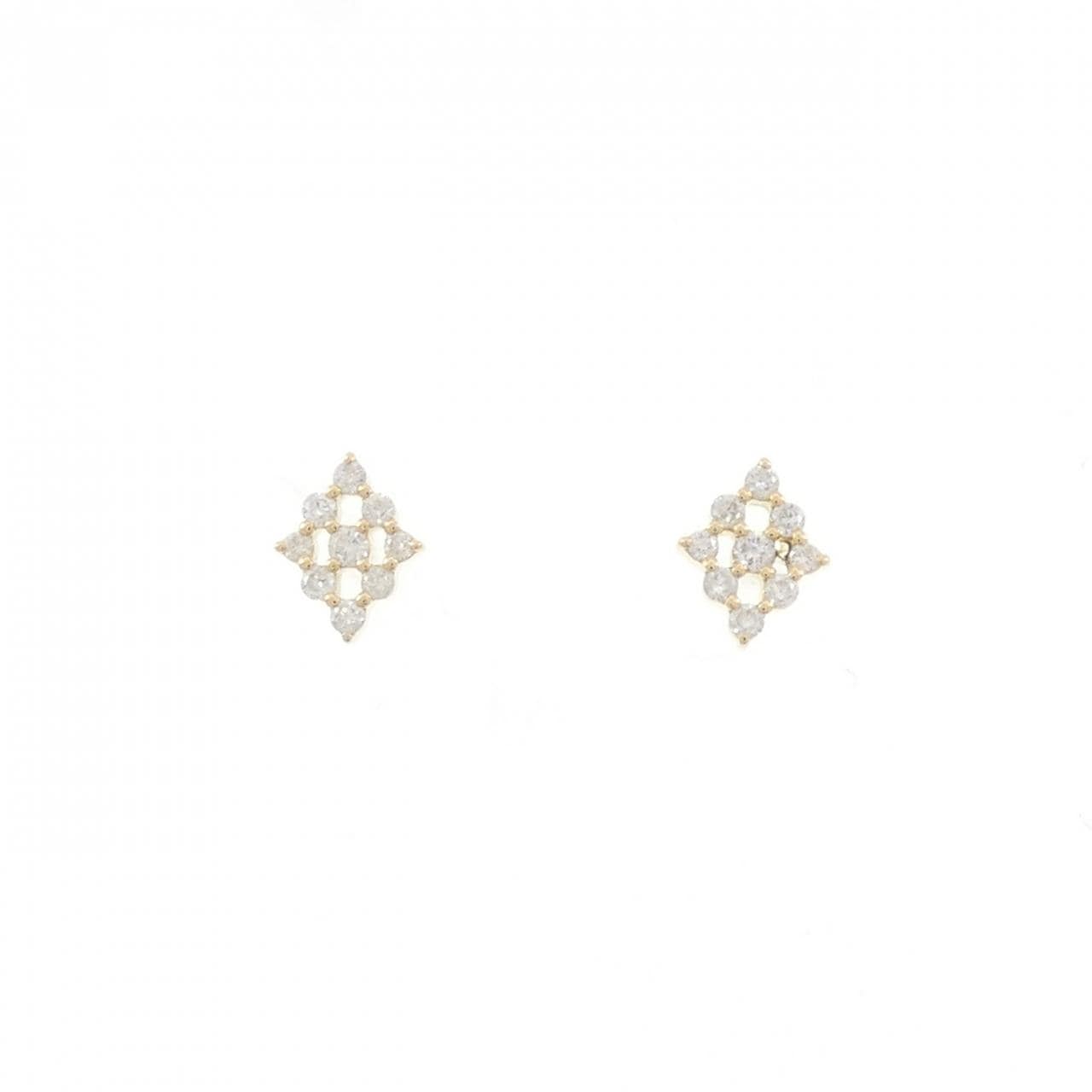 K18YG ダイヤモンド ピアス 0.16CT