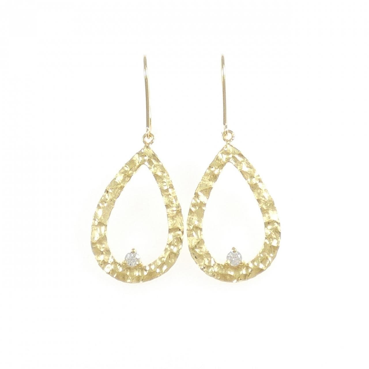 K18YG ダイヤモンド ピアス 0.12CT
