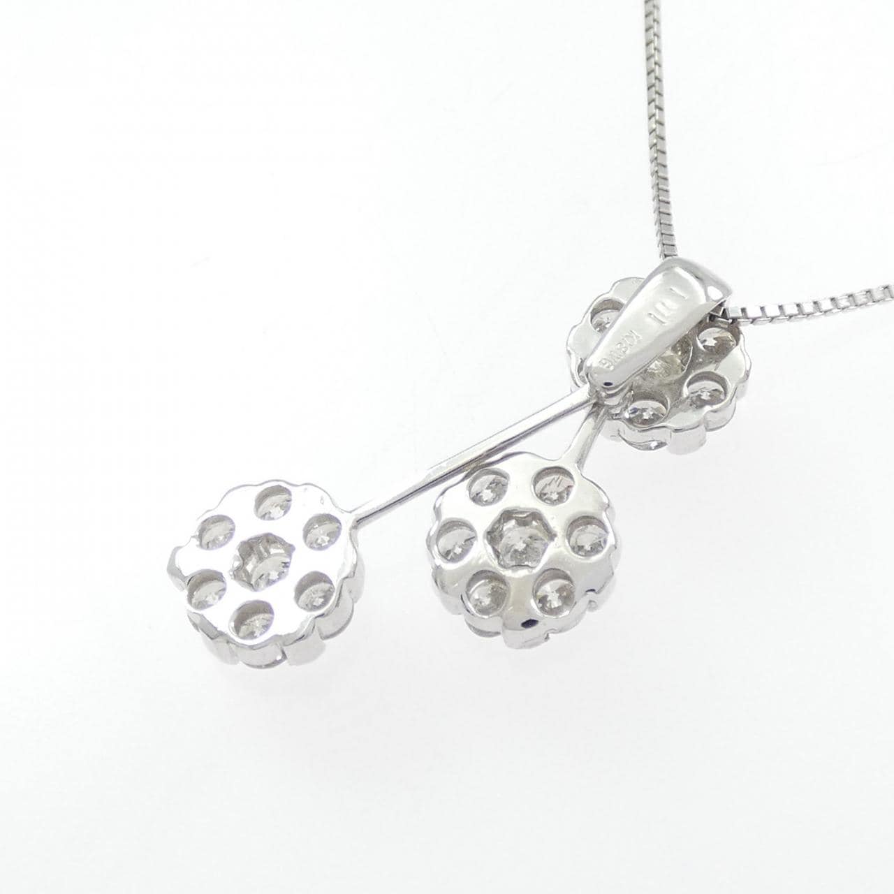 K18WG ダイヤモンド ネックレス 1.01CT