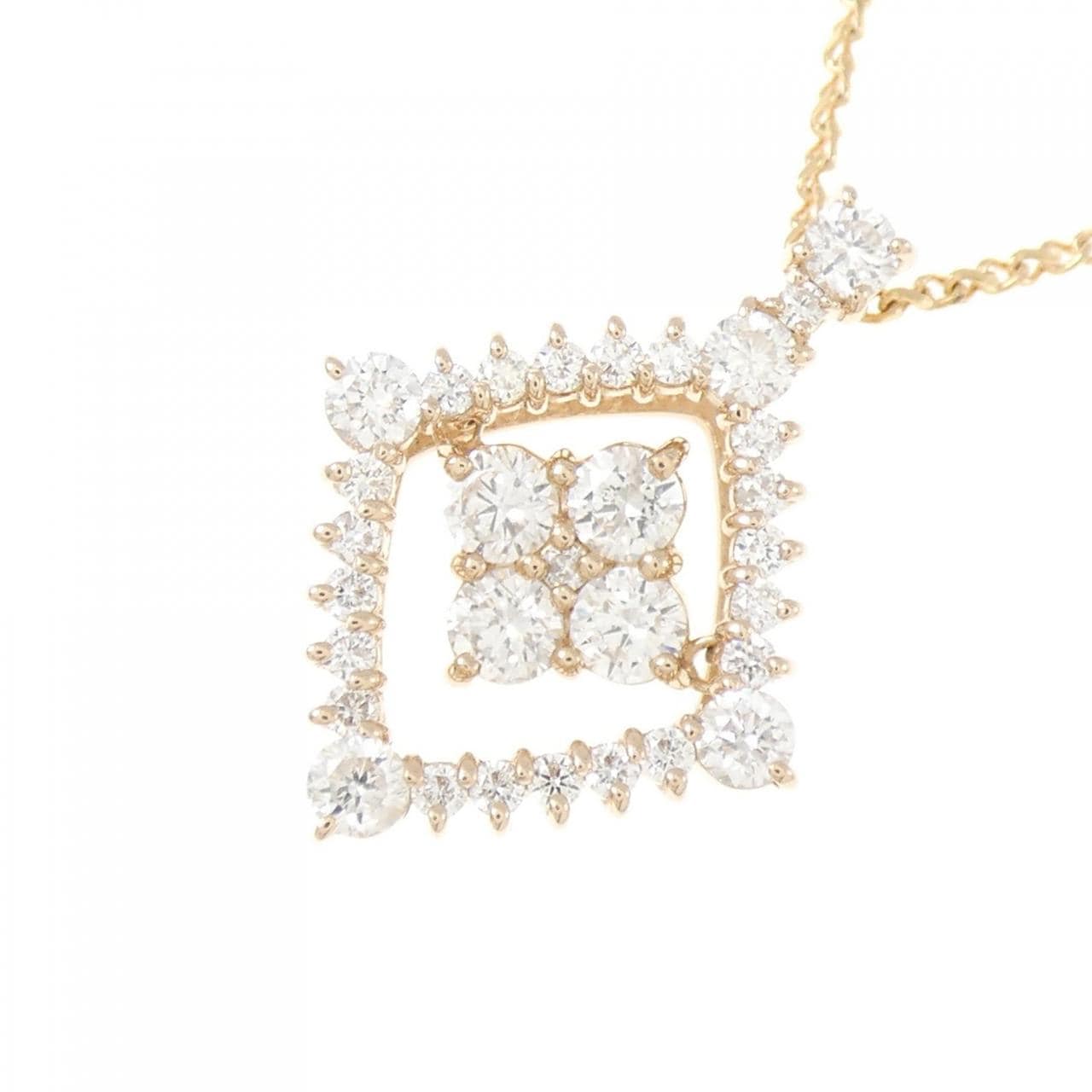 K18PG ダイヤモンド ネックレス 1.00CT