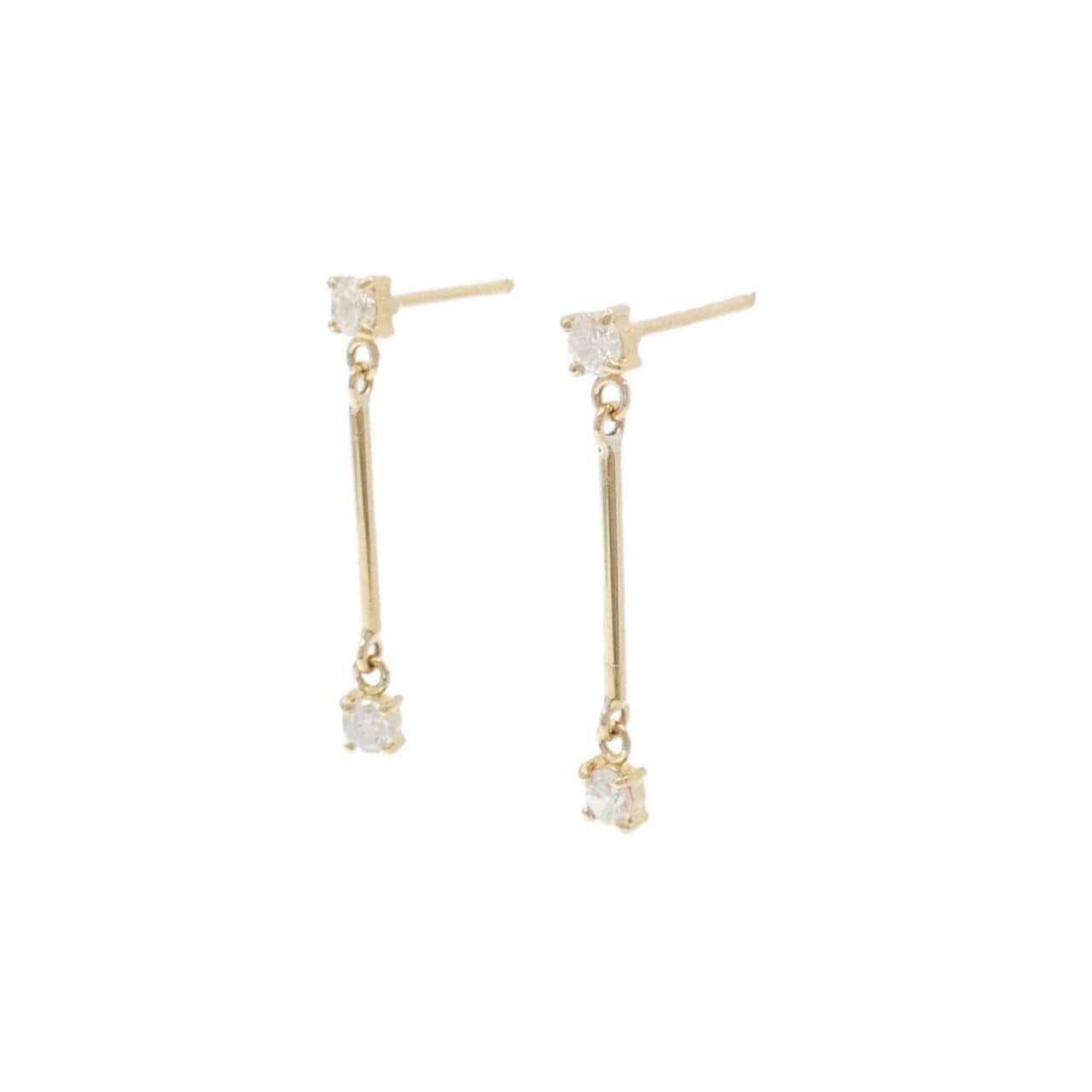 K18YG ダイヤモンド ピアス 0.30CT