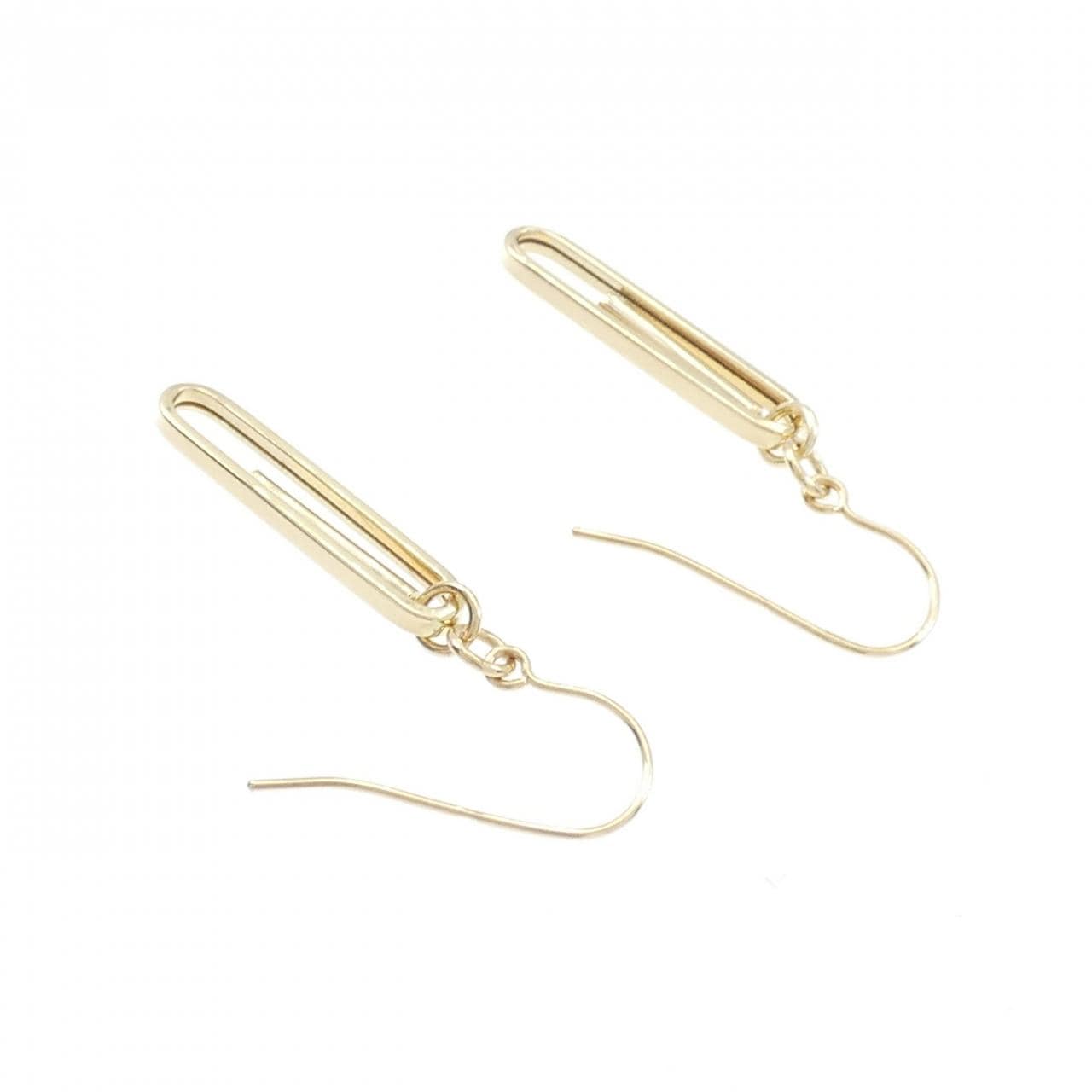750YG earrings
