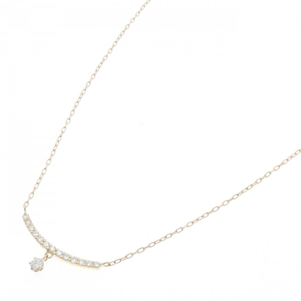 K18YG ダイヤモンド ネックレス 0.27CT