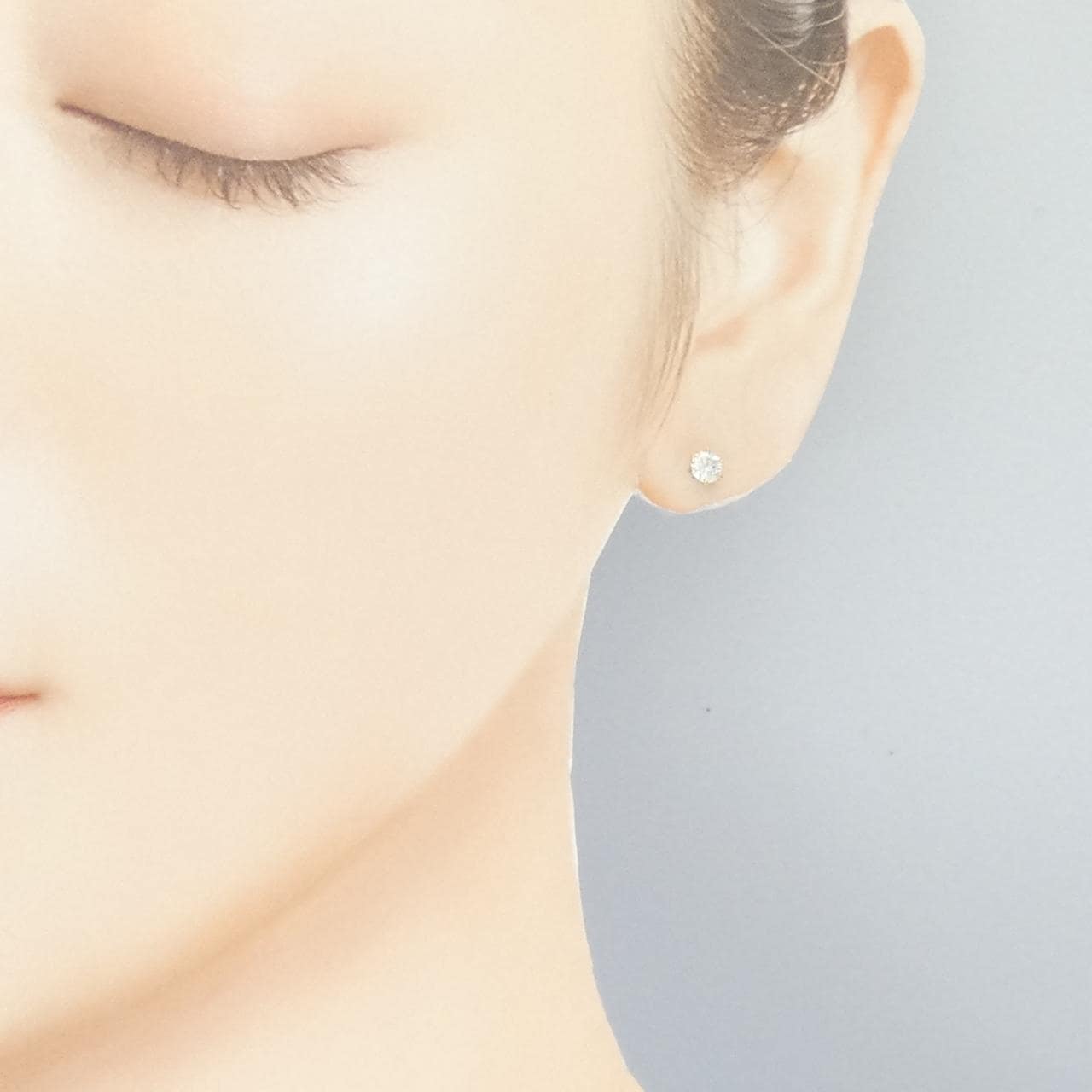 【リメイク】K18YG/ST ダイヤモンド ピアス 0.207CT 0.218CT F VS2 3EXT-EXT H&C