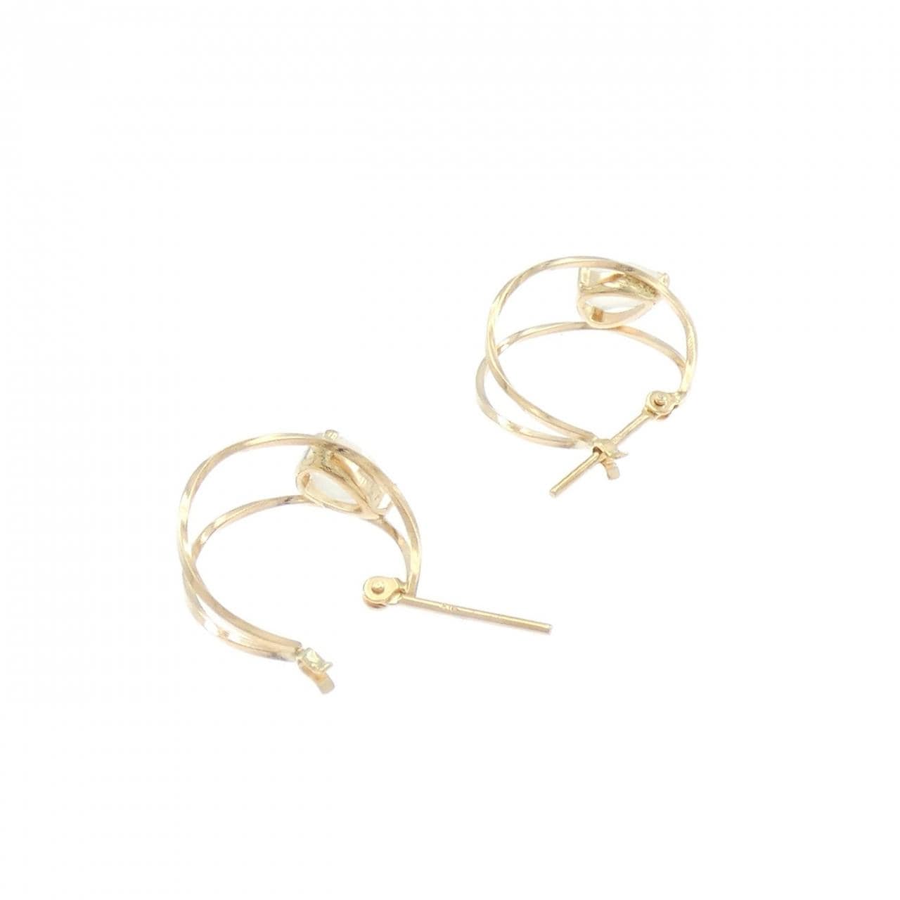 【新品】K10YG ムーンストーン ピアス